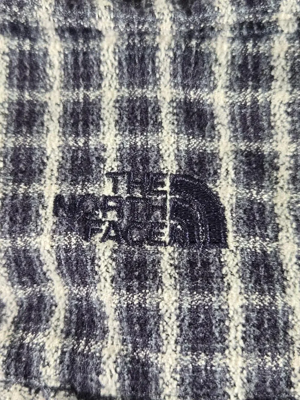 The North Face Shirt Mens Large Blue Check Long Sleeve Flannel Button Up Casual